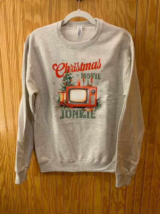 Christmas Movie Junkie Crewneck | CHRISTMAS