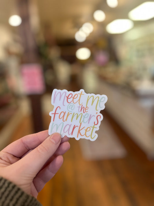 Meet Me at the Farmer's Market | Clear Sticker