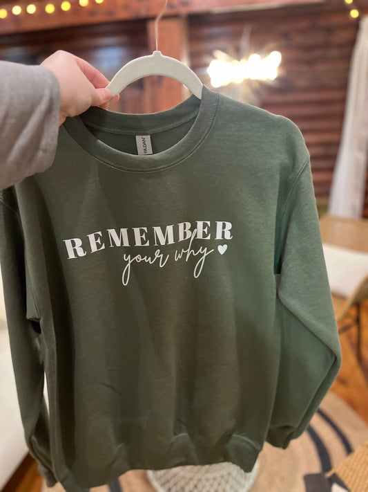 Remember Your Why Crewneck