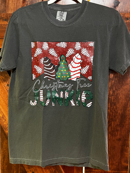 Christmas Tree Cake Junkie Tee