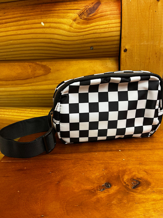 Checkered Belt Bag