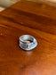 Cross Stamped Handmade Spoon Rings