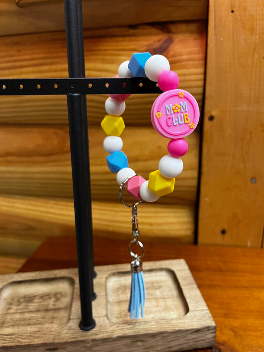 Silicone Bead Wristlet Keychains | MULTIPLE DESIGNS