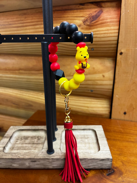 Silicone Bead Wristlet Keychains | MULTIPLE DESIGNS