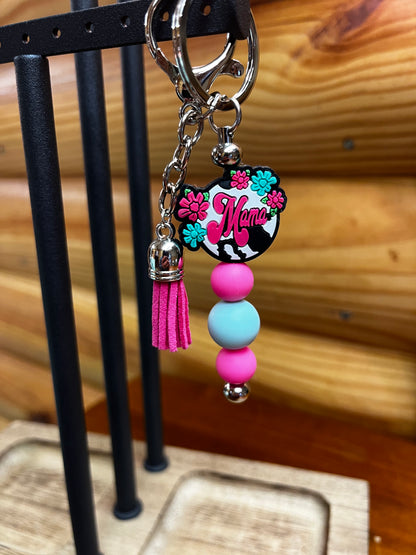 Silicone Bead Keychain | MULTIPLE DESIGNS