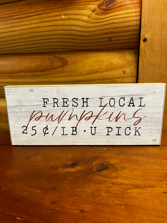 Fall Wood Block Signs | MULTIPLE DESIGNS