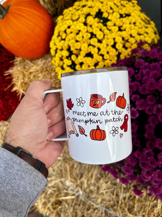 Meet Me at the Pumpkin Patch Stainless Steel Camp Mug