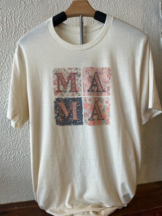 MAMA Quilt Block Tee