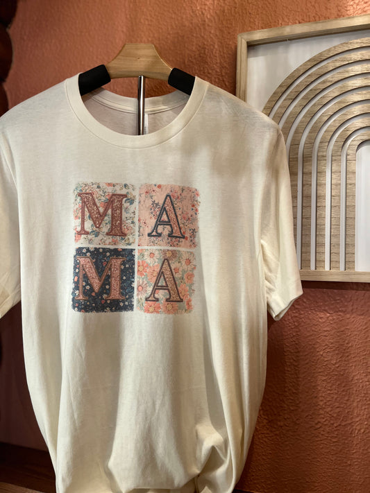 MAMA Quilt Block Tee