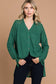 Evergreen V-Neck Drop Shoulder Cardigan