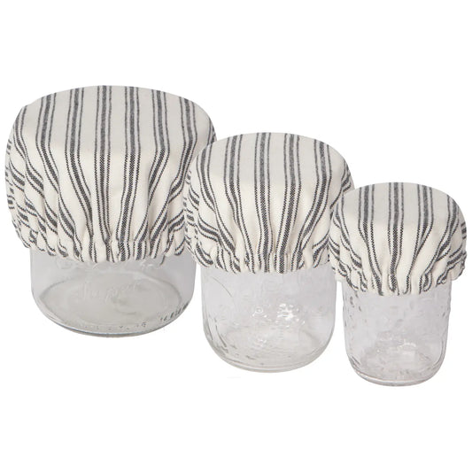 Ticking Stripe Jar Cover | Set of 3