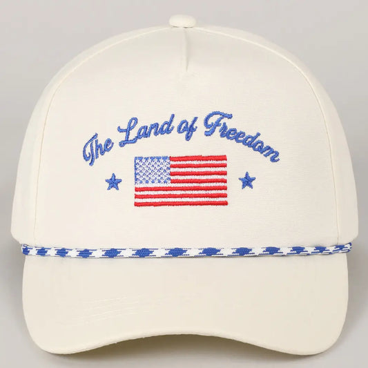 The Land of Freedom Embroidered Trucker Hat
