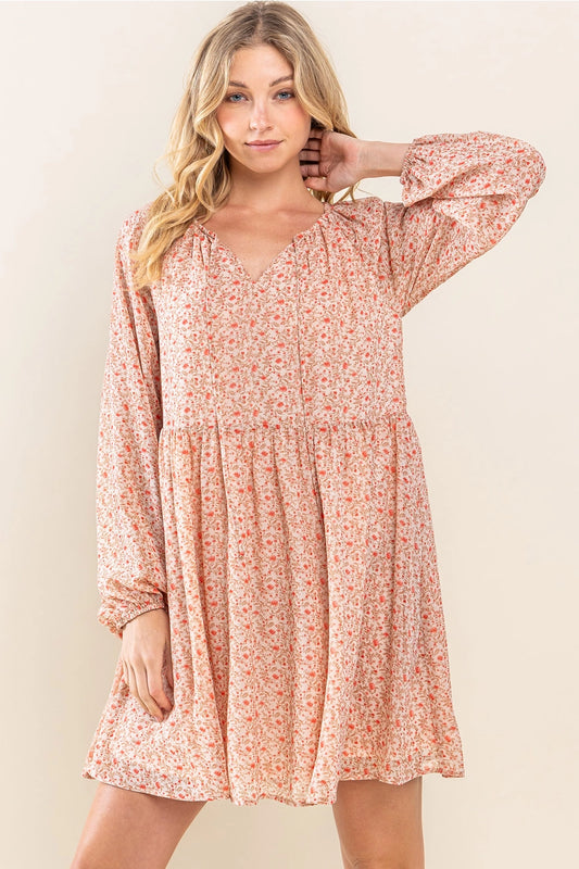 Lindsey Floral Chiffon Dress