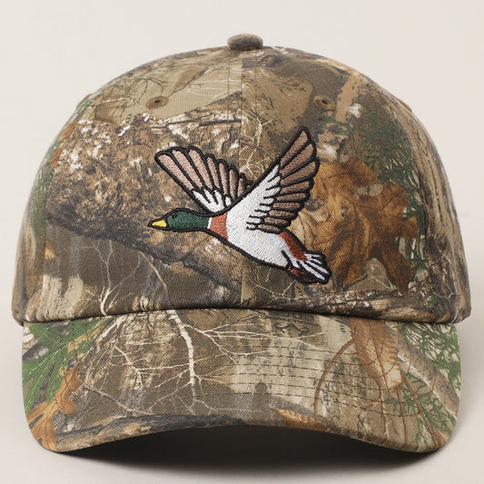 Flying Mallard Embroidered Camo Hat