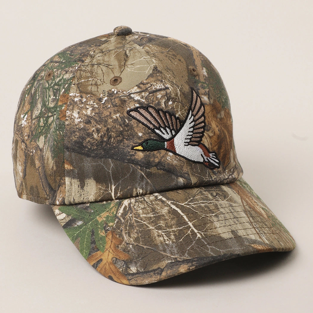 Flying Mallard Embroidered Camo Hat
