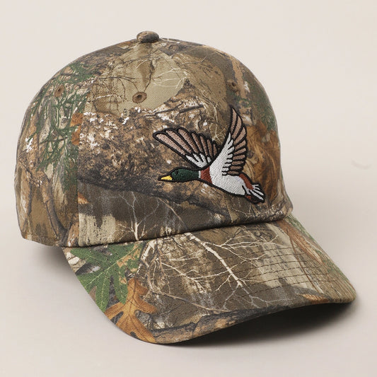 Flying Mallard Embroidered Camo Hat