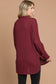 Mary Mock Neck Waffle Long Sleeve