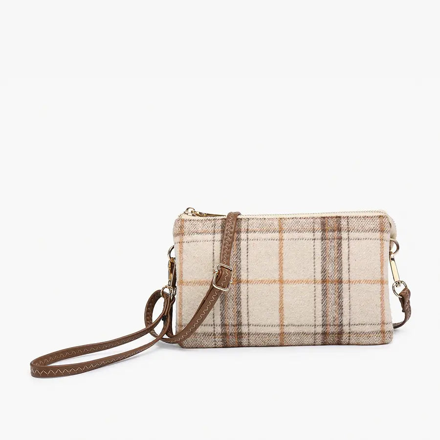 Jen & Co. Riley Plaid Crossbody/Wristlet | MULTIPLE COLORS