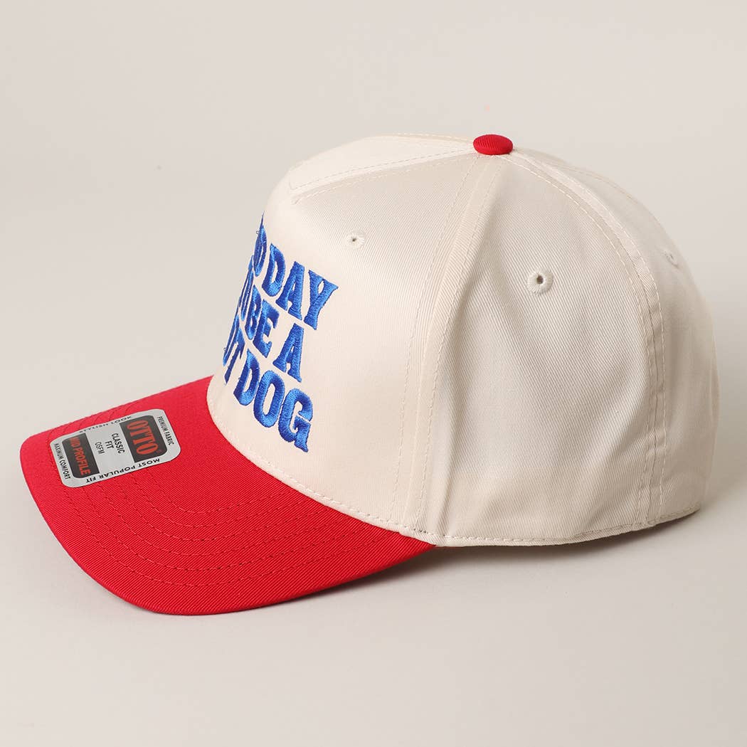 Bad Day To Be A Hot Dog Embroidered Trucker Hat