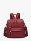 Jen & Co. Amelia Convertible Backpack w/ Guitar Strap in Merlot