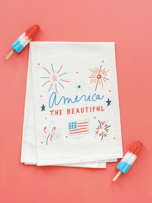 America the Beautiful Flour Sack Towel