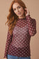 Polka Dot Mesh Top
