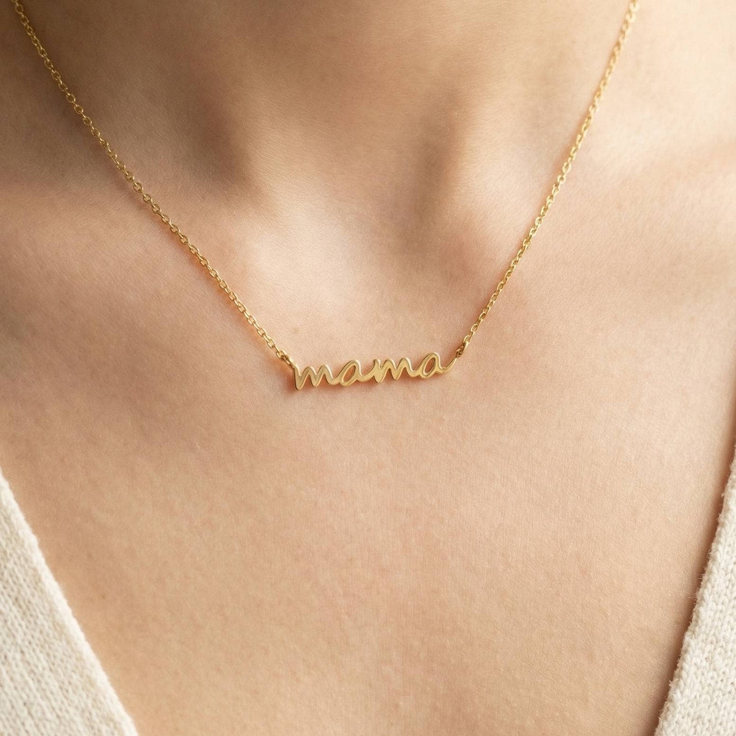 Dainty Mama Pendant Necklace | MULTIPLE COLORS