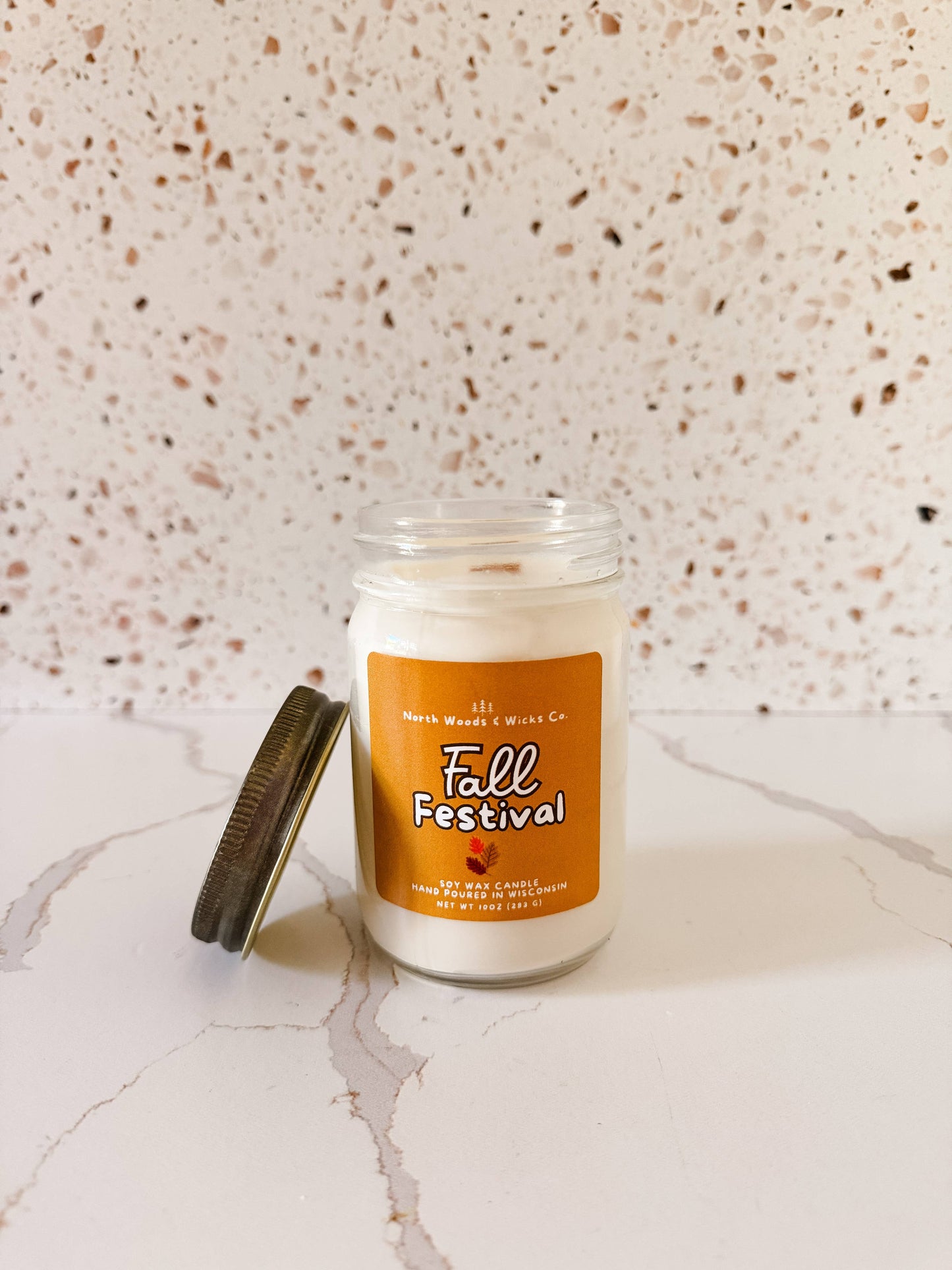 12oz Fall Festival Wooden Wick Soy Candle