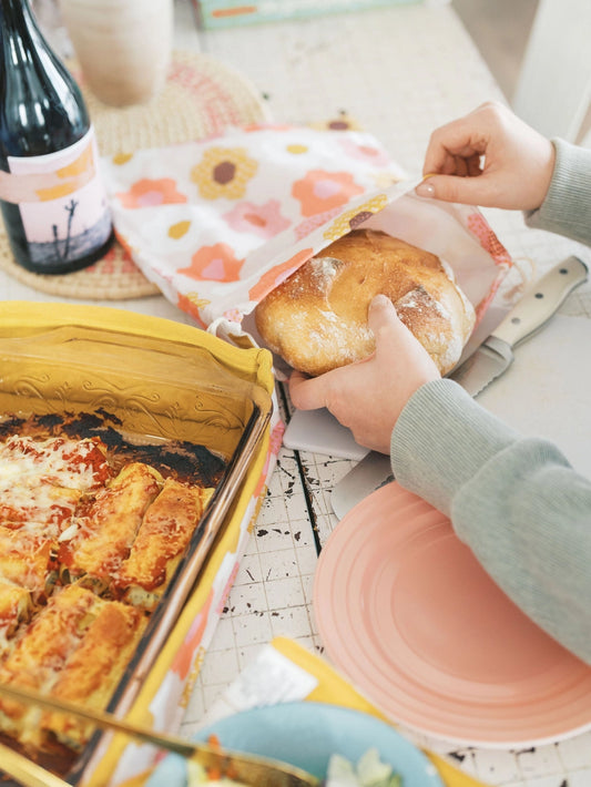 Flower Garden Bread Storage Bag