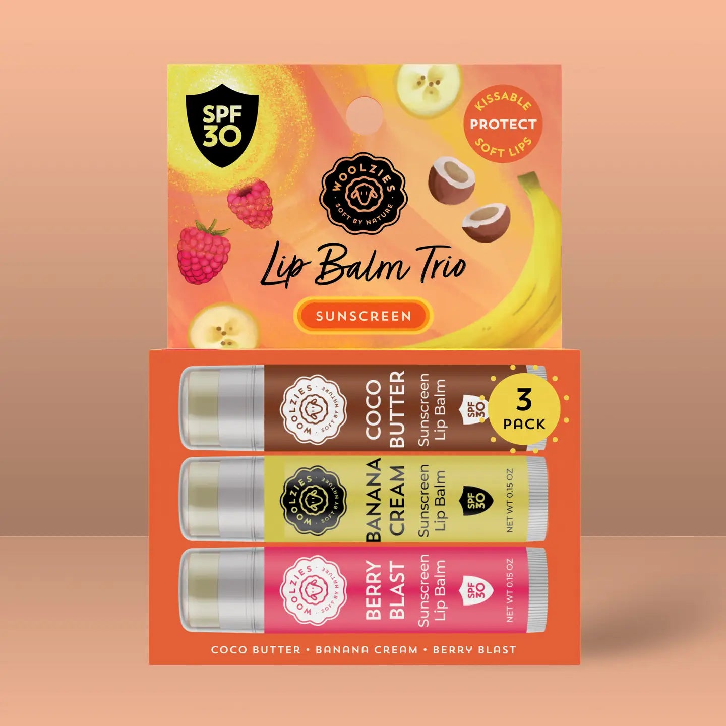 Tropical Lip Balm Trio with SPF 30