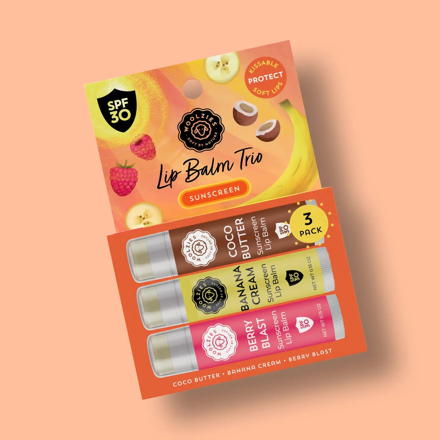 Tropical Lip Balm Trio with SPF 30