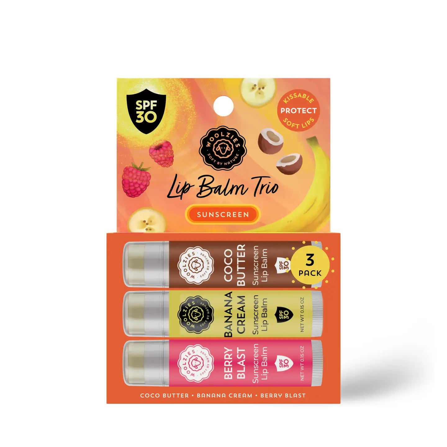 Tropical Lip Balm Trio with SPF 30