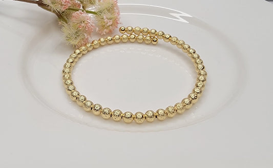 Round Beaded Adjustable Bangle | MULTIPLE COLORS