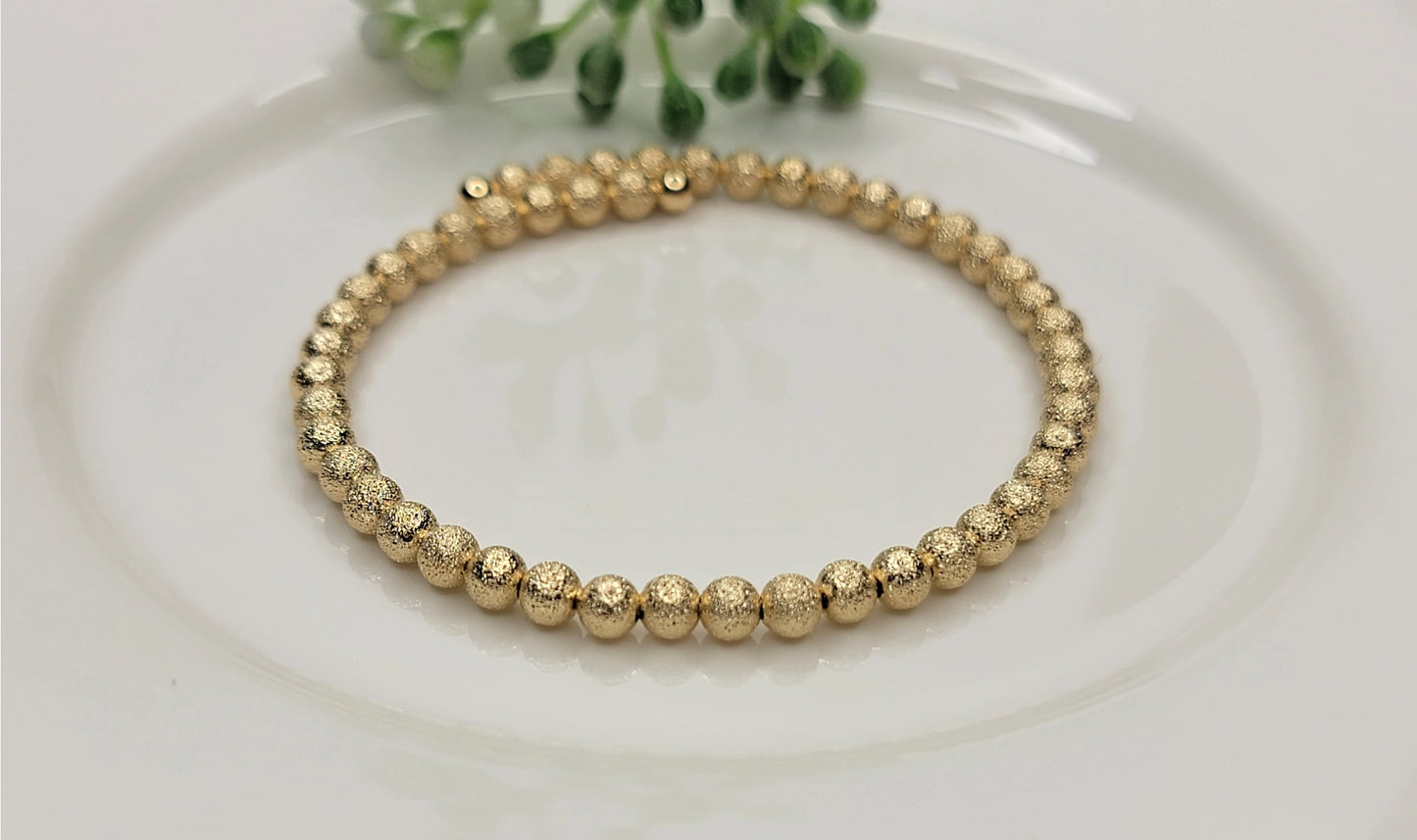 Round Beaded Adjustable Bangle | MULTIPLE COLORS