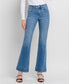 Bella High Rise Trouser Hem Relaxed Flare Jeans | Vervet by Flying Monkey