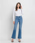 Bella High Rise Trouser Hem Relaxed Flare Jeans | Vervet by Flying Monkey