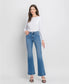 Bella High Rise Trouser Hem Relaxed Flare Jeans | Vervet by Flying Monkey