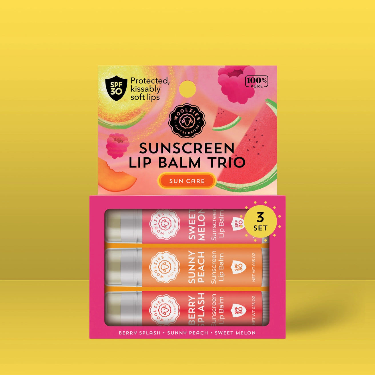 Summer Sun Lip Balm Trio with SPF 30