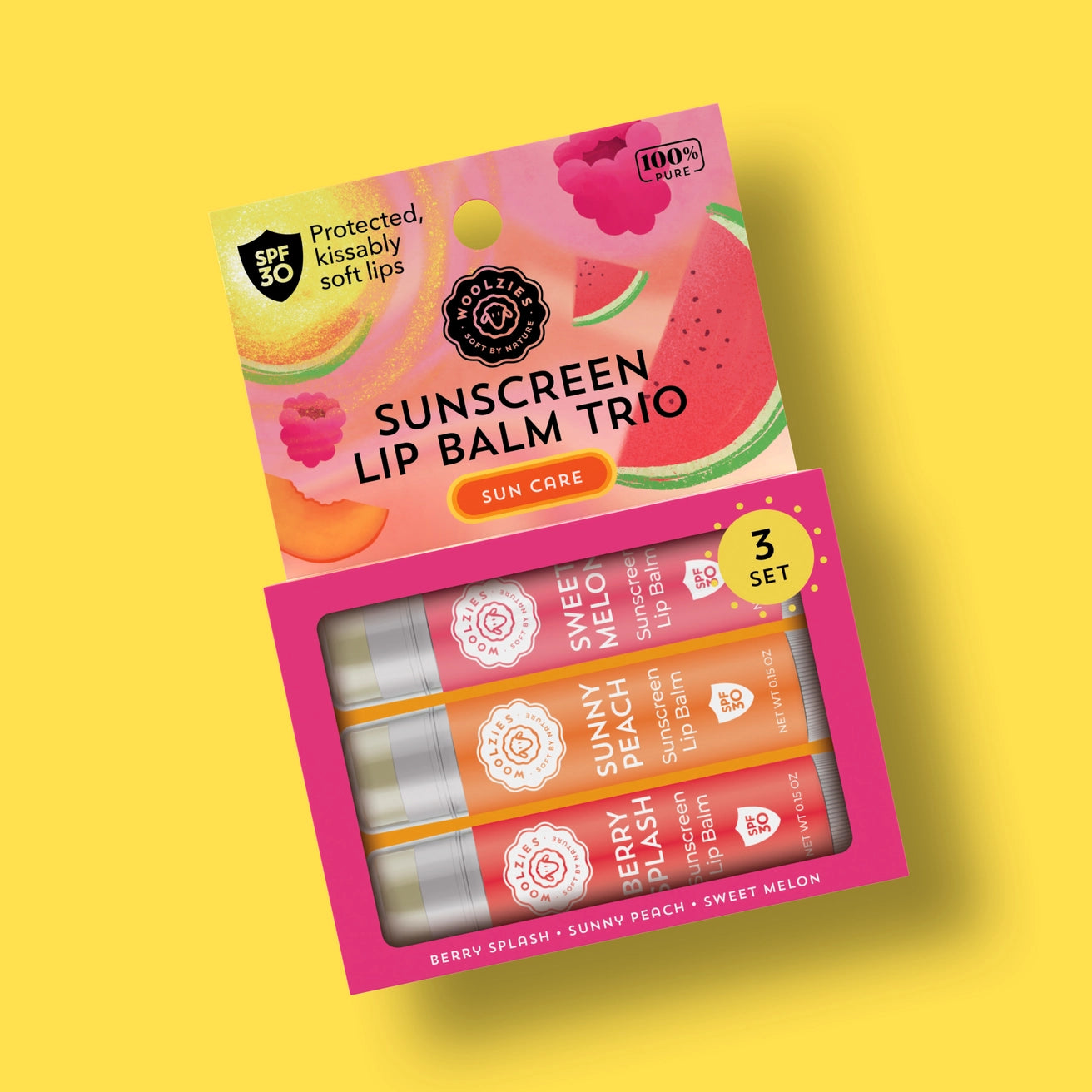 Summer Sun Lip Balm Trio with SPF 30