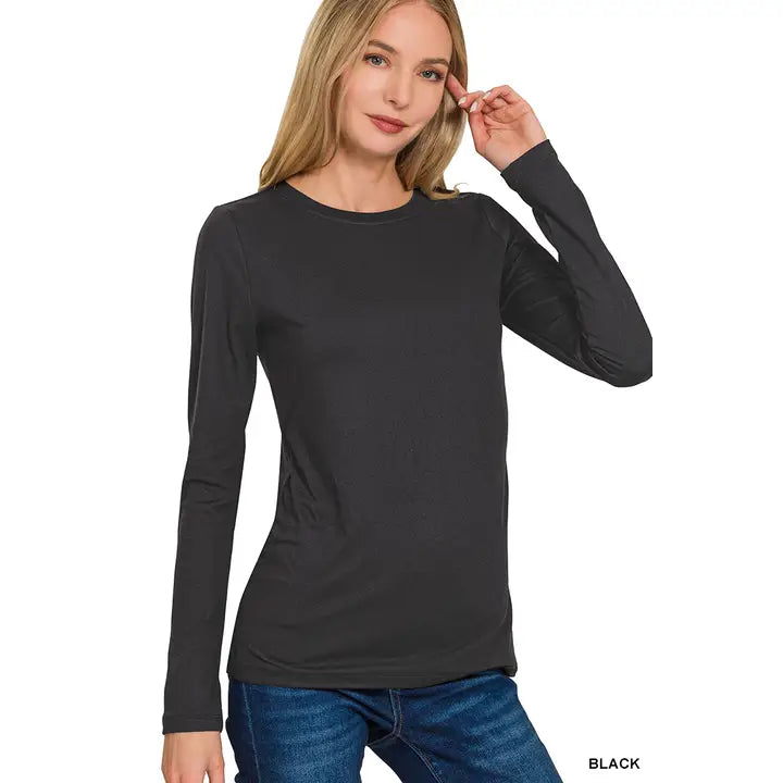 ZENANA Basic Long Sleeve | MULTIPLE COLORS