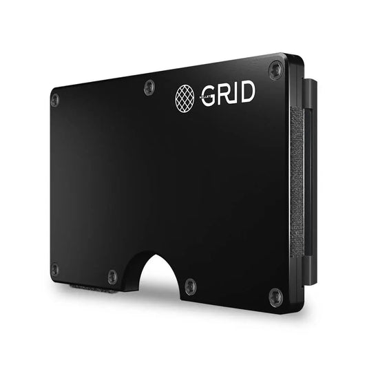 Black Aluminum GRID Wallet