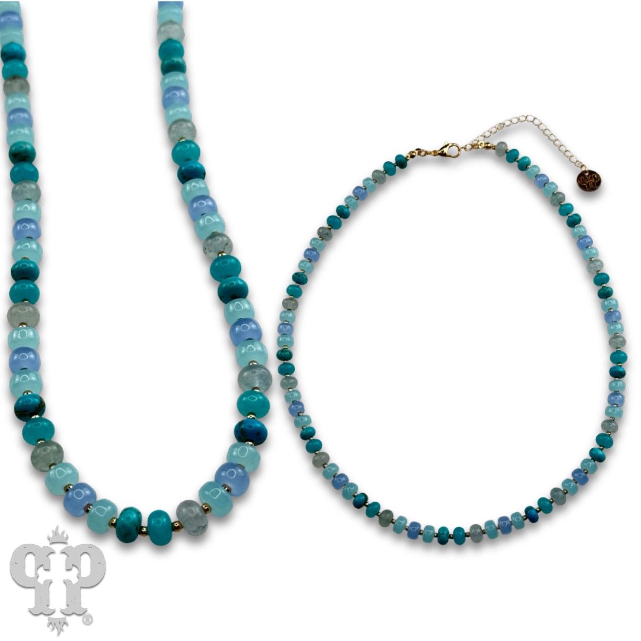 Turquoise Ombre Beaded Necklace