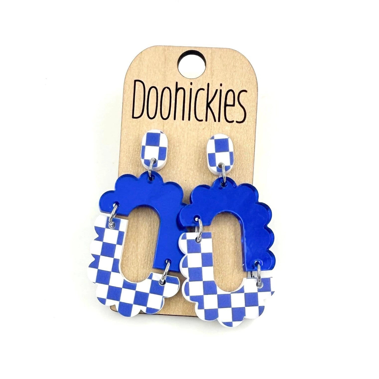 Brooklin Checkered Spirit Dangle Earrings
