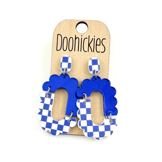 Brooklin Checkered Spirit Dangle Earrings