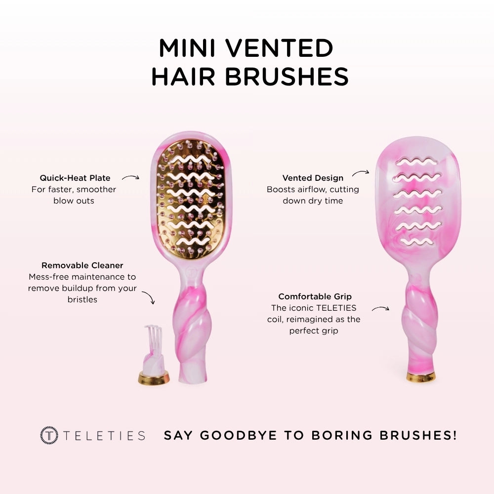 Pinch Me! Mini Vented  Hair Brush | Teleties