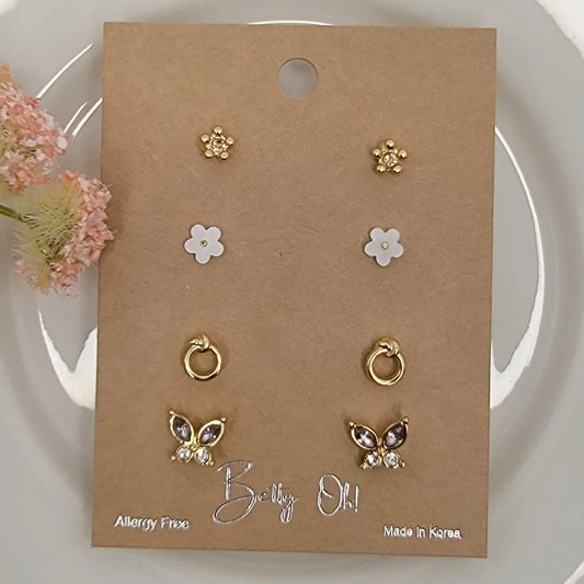 Brookie Stud Earring Set | MULTIPLE COLORS