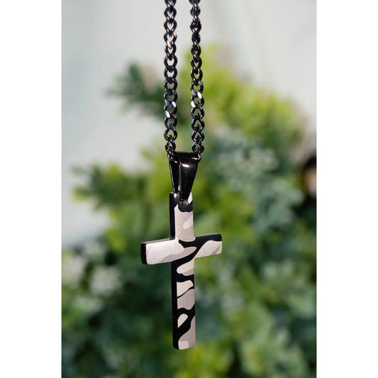 Camo Cross Necklace
