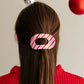 Teleties | Candy Cane Crush Small Flat Round Hair Clip