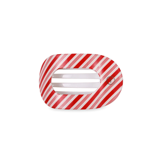 Teleties | Candy Cane Crush Small Flat Round Hair Clip