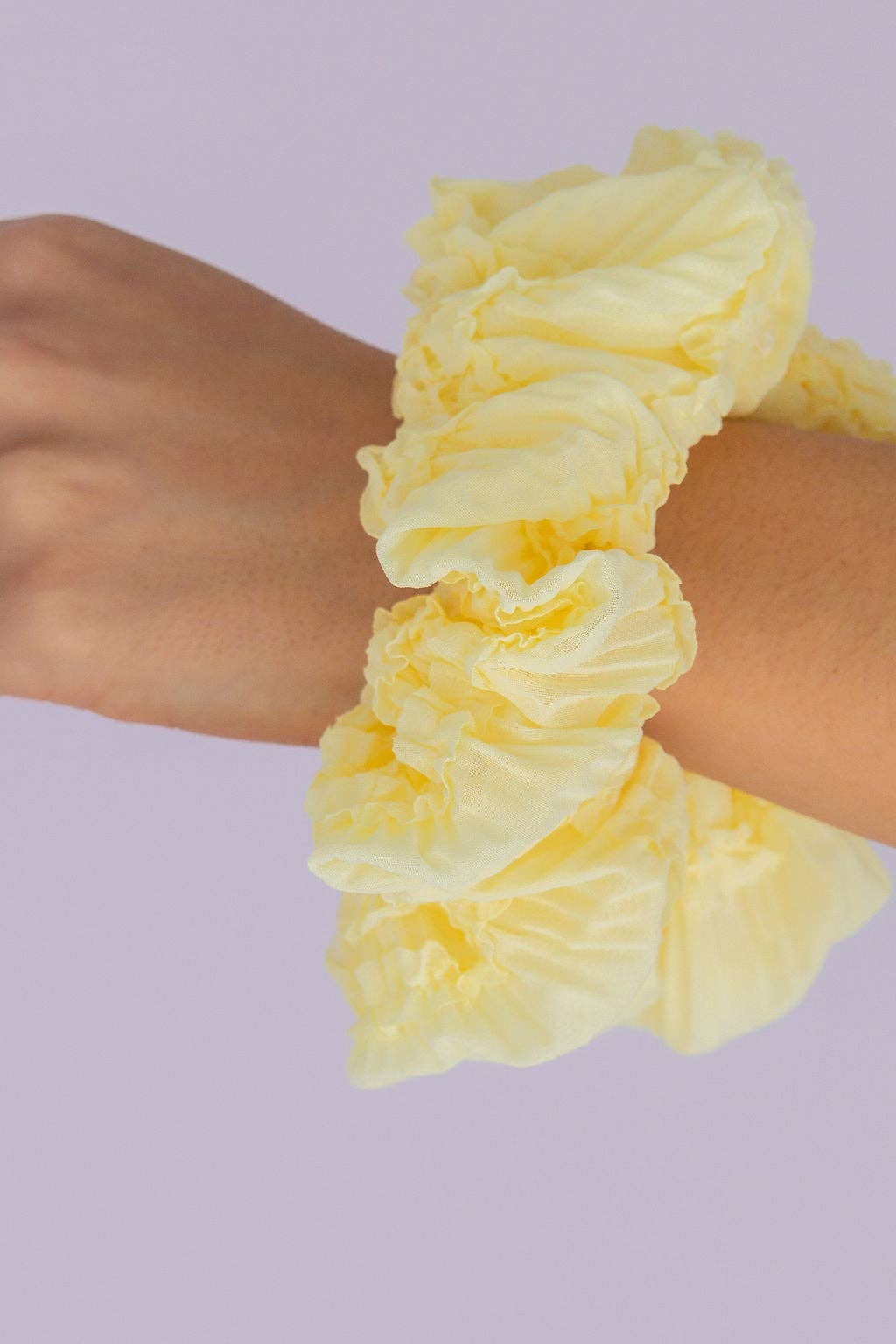 Light Yellow Jumbo Scrunchie